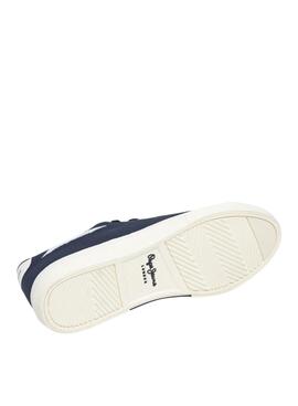 Zapatillas Pepe Jeans Kenton Knit azul marino para hombre