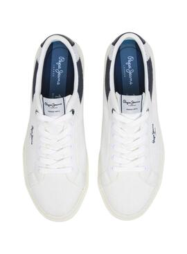 Zapatillas Pepe Jeans Kenton Knit blanco para hombre