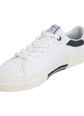 Zapatillas Pepe Jeans Kenton Knit blanco para hombre