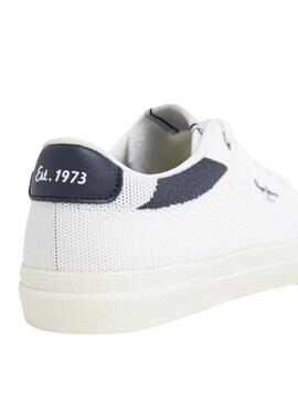 Zapatillas Pepe Jeans Kenton Knit blanco para hombre