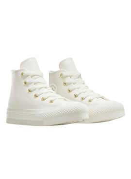 Zapatillas Converse Chuck Taylor All Star EVA Lift Leather blanco para mujer