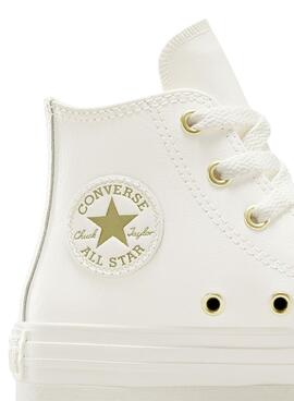 Zapatillas Converse Chuck Taylor All Star EVA Lift Leather blanco para mujer