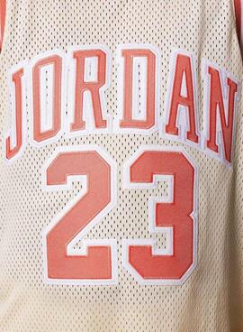 Camiseta Jordan Michael Jordan beige para niña y niño