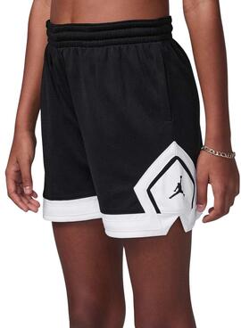 Bermudas Jordan Dri-FIT MJ Diamond negro para niña y niño