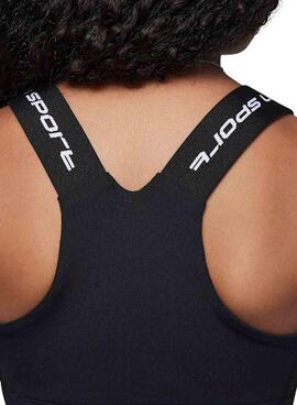 Top Jordan Bra Indy Dri-FIT negro para niña