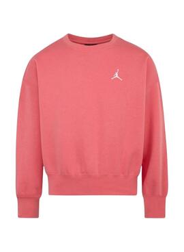 Sudadera Jordan Brooklyn Essential rosa para niña y niño