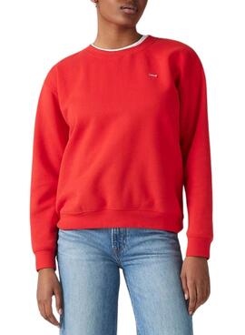 Sudadera Levis Everyday rojo para mujer