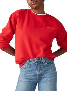 Sudadera Levis Everyday rojo para mujer