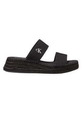 Sandalias Calvin Klein Sporty negro para mujer