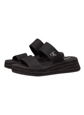 Sandalias Calvin Klein Sporty negro para mujer