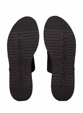 Sandalias Calvin Klein Sporty negro para mujer