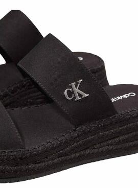 Sandalias Calvin Klein Sporty negro para mujer