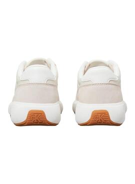 Zapatillas Calvin Klein Runner Mix beige para mujer