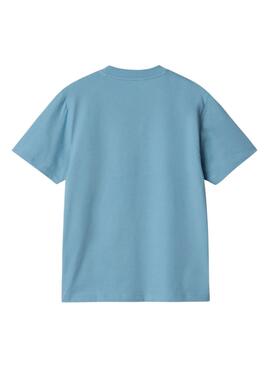 Camiseta Carhartt Script azul para mujer