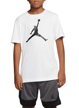 Camiseta Jordan Jumpman blanco para niño