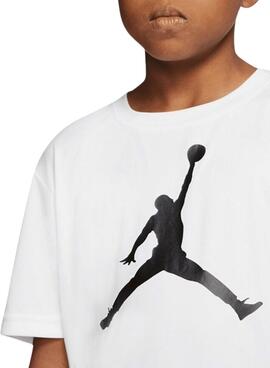 Camiseta Jordan Jumpman blanco para niño