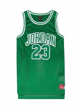 Camiseta Jordan Michael Jordan 23 verde para niño y niña 