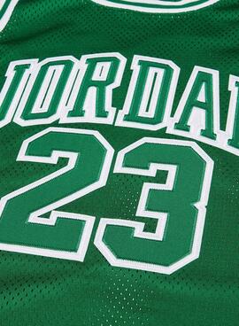 Camiseta Jordan Michael Jordan 23 verde para niño y niña 