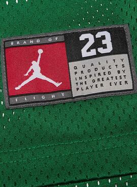 Camiseta Jordan Michael Jordan 23 verde para niño y niña 