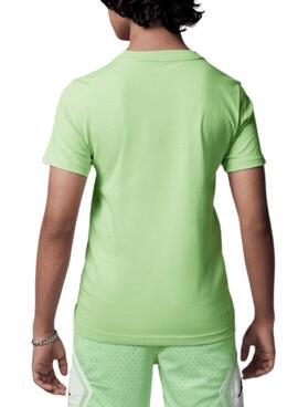 Camiseta Jordan Sport Dri-Fit verde para niño