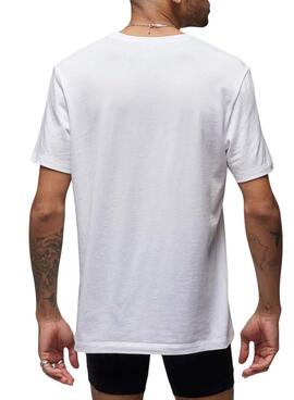 Pack dos camisetas Jordan Flight Base blanco para hombre