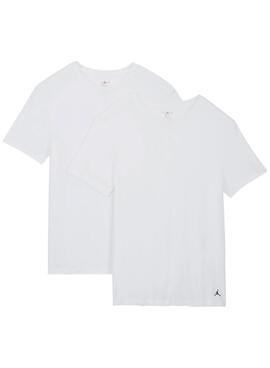 Pack dos camisetas Jordan Flight Base blanco para hombre