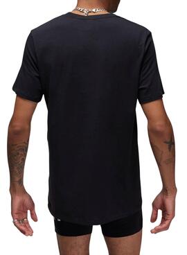 Pack de dos camisetas Jordan Flight Base negro para hombre