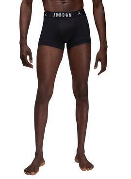 Pack de tres boxers Jordan Flight Cotton negro para hombre