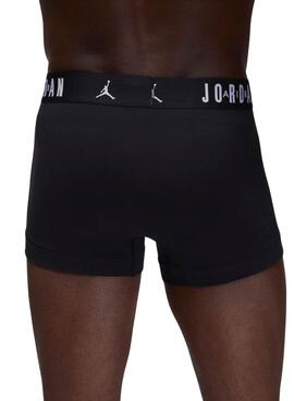 Pack de tres boxers Jordan Flight Cotton negro para hombre