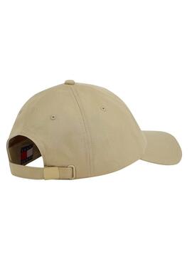 Gorra Tommy Jeans Heritage beige para hombre