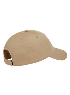 Gorra Tommy Jeans Linear beige para hombre y mujer