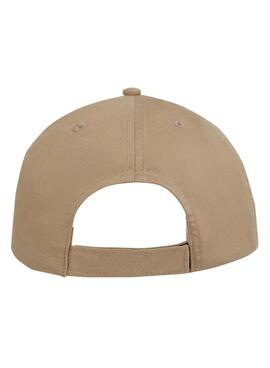 Gorra Tommy Jeans Linear beige para hombre y mujer