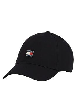 Gorra Tommy Jeans Heritage negro para mujer