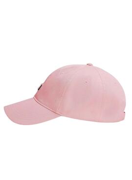 Gorra Tommy Jeans Heritage rosa para mujer