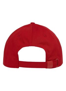 Gorra Tommy Jeans Heritage rojo para mujer