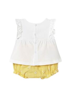 Conjunto Mayoral short Sunny amarillo para Bebé