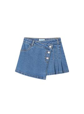 Falda vaquera Mayoral denim plata azul para niña