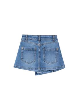 Falda vaquera Mayoral denim plata azul para niña