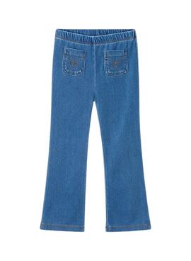 Leggings Mayoral flare knit denim azul para niña