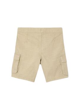 Bermuda cargo Mayoral delavada beige para niño