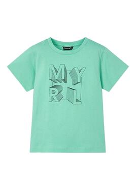 Camiseta Mayoral aguamarina para niño