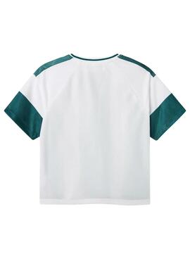 Camiseta Name It Donnol verde y blanco para niño