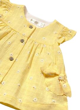 Vestido Mayoral sunny flores amarillo bebé