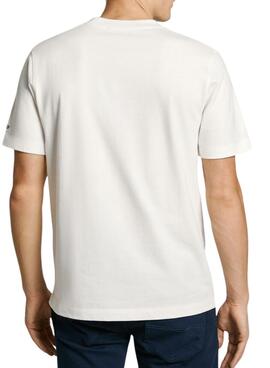 Camiseta Pepe Jeans Talbot blanco para hombre