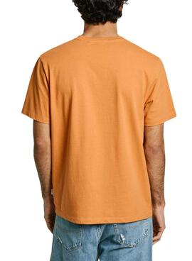 Camiseta Pepe Jeans Contrast Connor naranja para hombre