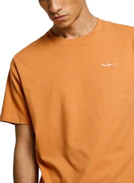 Camiseta Pepe Jeans Contrast Connor naranja para hombre