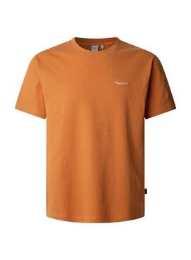 Camiseta Pepe Jeans Contrast Connor naranja para hombre