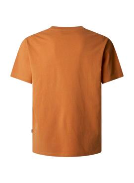 Camiseta Pepe Jeans Contrast Connor naranja para hombre