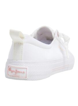 Zapatillas Pepe Jeans Kenton blanco para niña