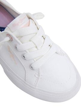 Zapatillas Pepe Jeans Kenton blanco para niña